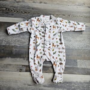 My Little Pie 0-1 Months Woodland Creatures Footie